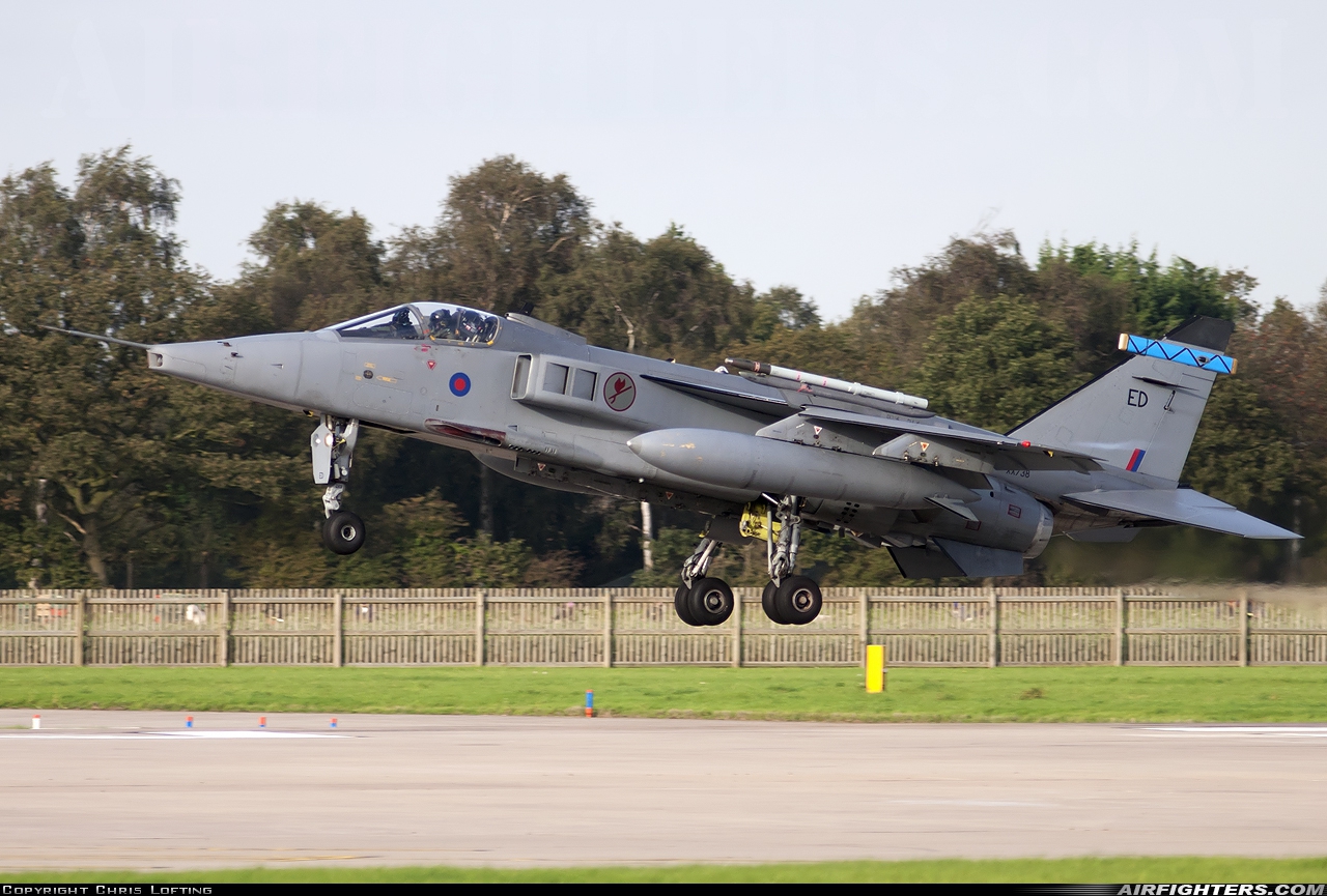 UK - Air Force Sepecat Jaguar GR3A XX738 at Coningsby (EGXC), UK