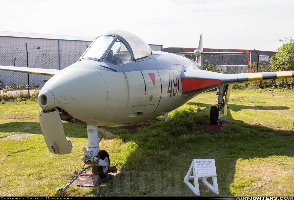 UK - Air Force Hawker Sea Hawk FGA.6 WV797 at Coventry - Baginton (CVT / EGBE), UK