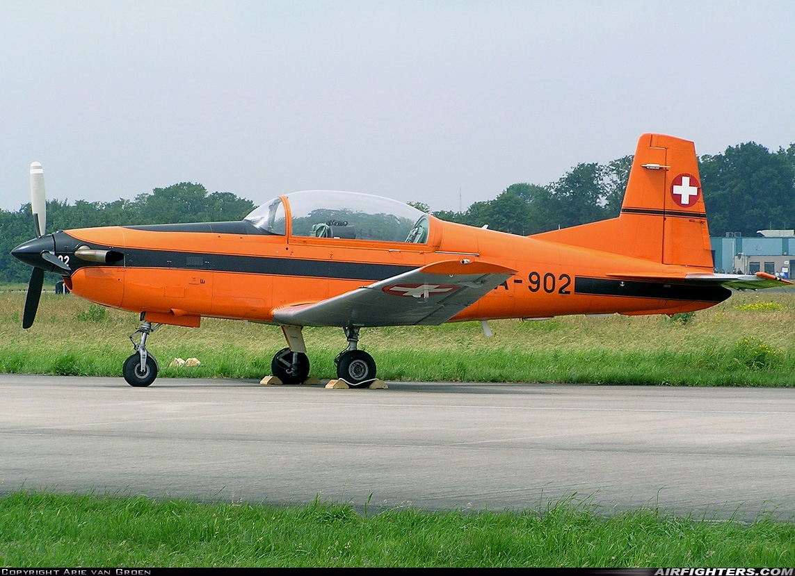 Switzerland - Air Force Pilatus PC-7 Turbo Trainer A-902 at Uden - Volkel (UDE / EHVK), Netherlands