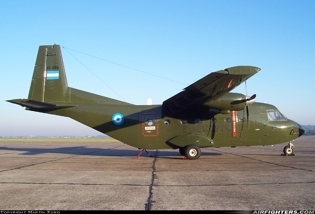 Argentina - Army CASA C-212-200 Aviocar AE-264 at El Palomar (PAL / SADP), Argentina
