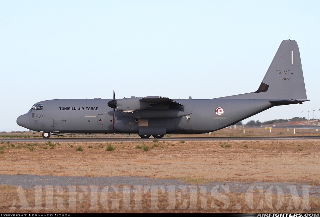 Tunisia - Air Force Lockheed Martin C-130J-30 Hercules (L-382) Z21122 at Faro (FAO / LPFR), Portugal