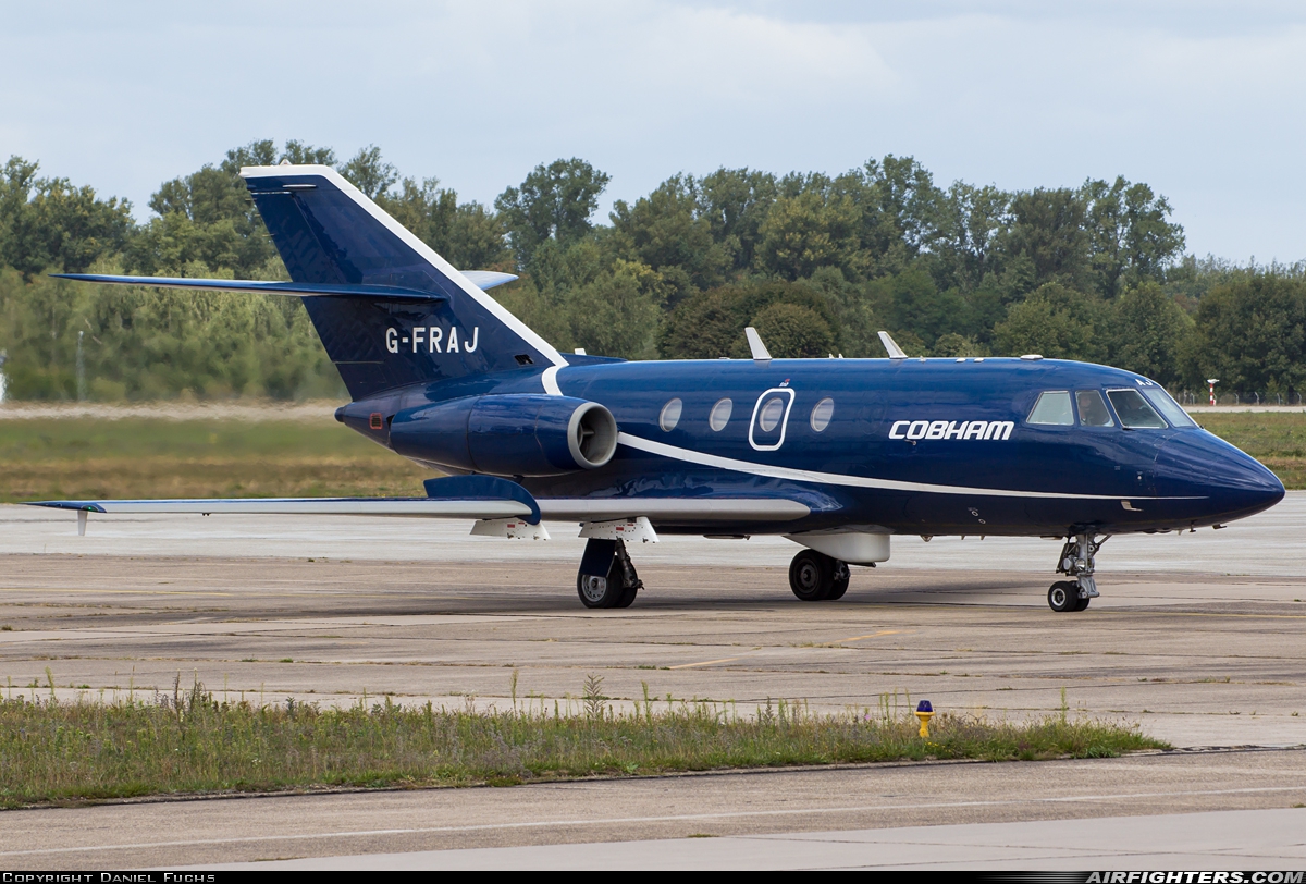 Company Owned - Cobham Aviation Dassault Falcon 20E G-FRAJ at Karlsruhe - Baden-Baden (Sollingen) (FKB / EDSB), Germany