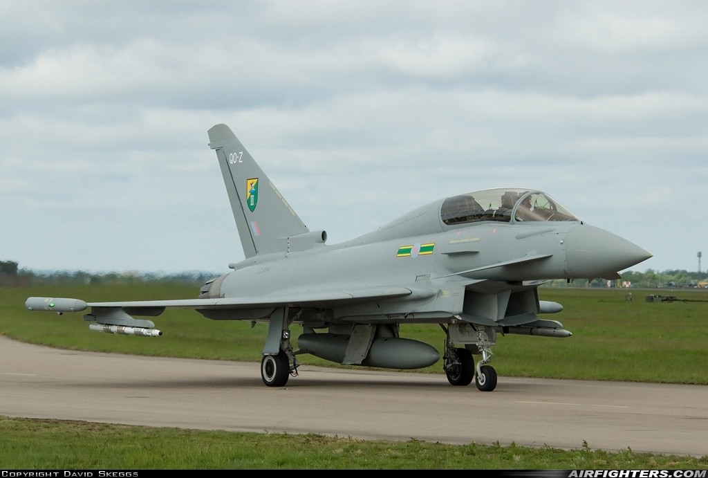 UK - Air Force Eurofighter Typhoon T1 ZJ814 at Coningsby (EGXC), UK