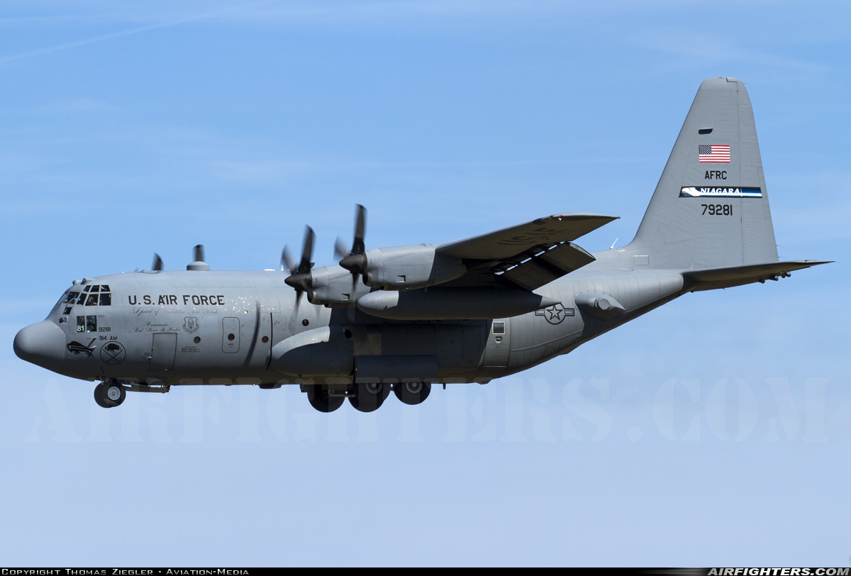 USA - Air Force Lockheed C-130H Hercules (L-382) 87-9281 at Ramstein (- Landstuhl) (RMS / ETAR), Germany