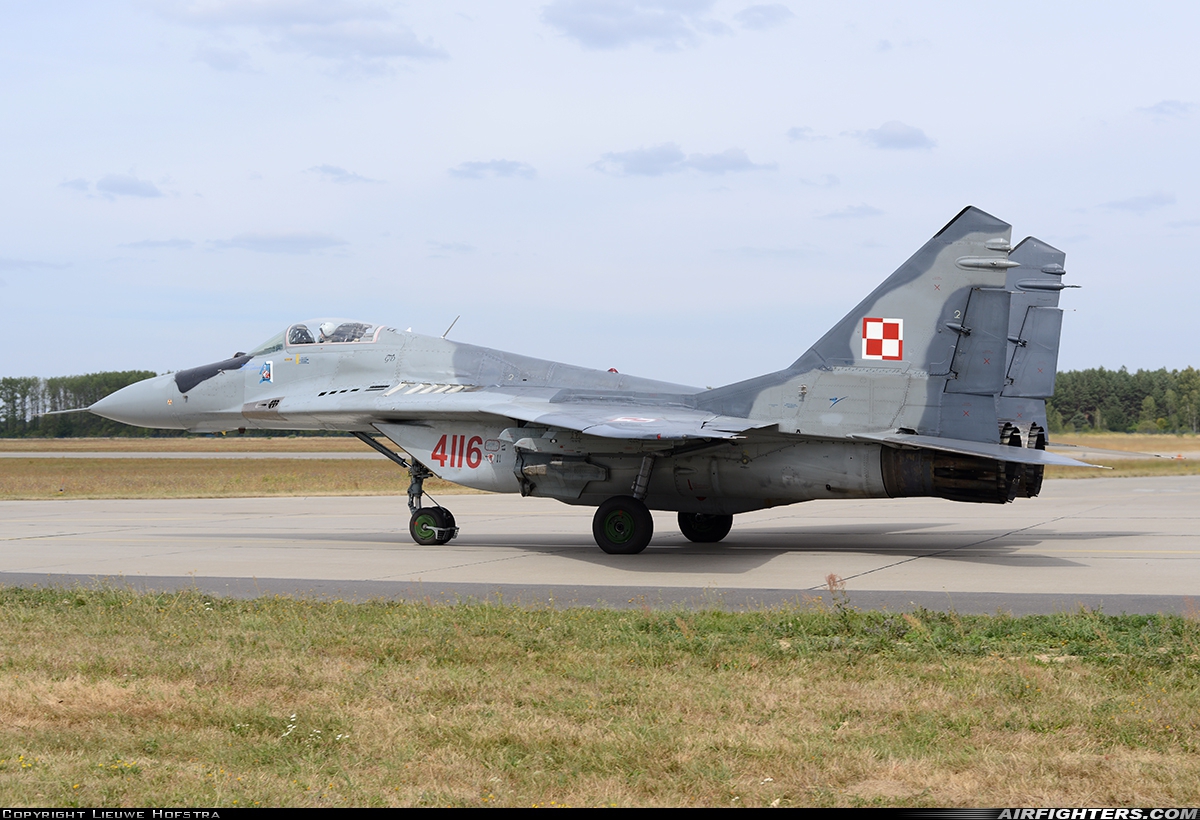 Poland - Air Force Mikoyan-Gurevich MiG-29G (9.12A) 4116 at Minsk Mazowiecki (EPMM), Poland