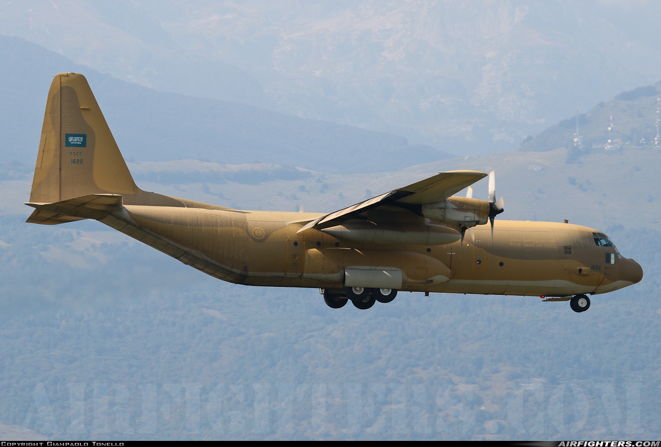 Saudi Arabia - Air Force Lockheed C-130H-30 Hercules (L-382) 1622 at Aviano (- Pagliano e Gori) (AVB / LIPA), Italy
