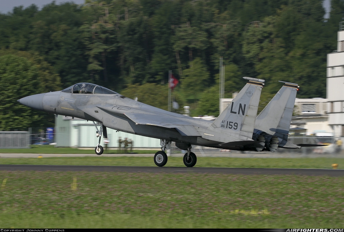 USA - Air Force McDonnell Douglas F-15C Eagle 86-0159 at Payerne (LSMP), Switzerland