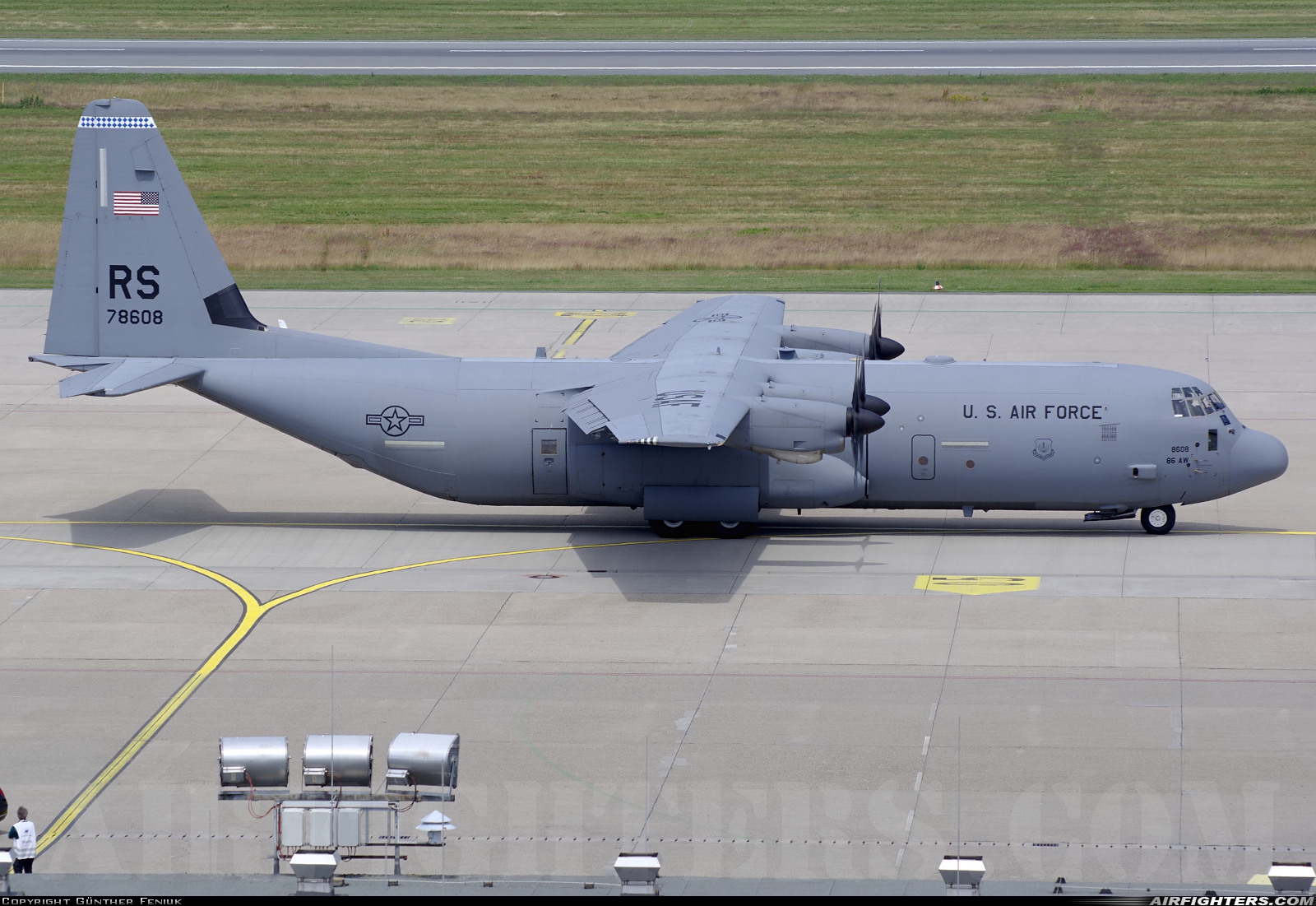 USA - Air Force Lockheed Martin C-130J-30 Hercules (L-382) 07-8608 at Nuremberg (NUE / EDDN), Germany
