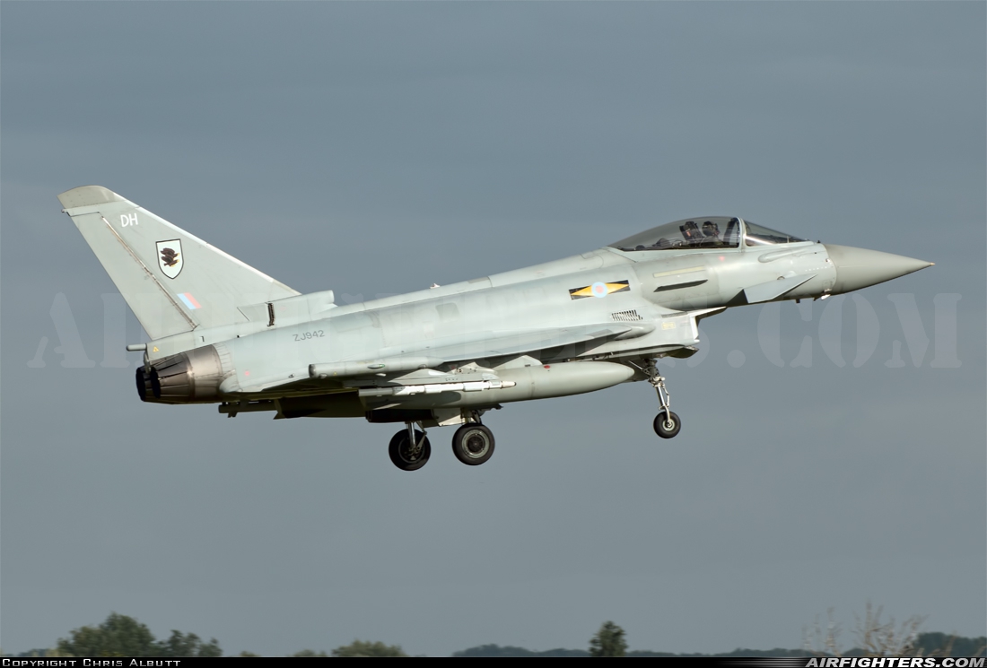 UK - Air Force Eurofighter Typhoon FGR4 ZJ942 at Coningsby (EGXC), UK