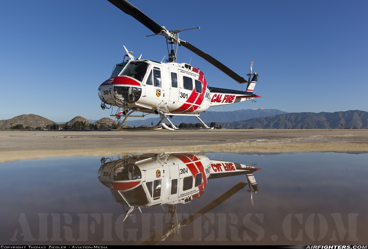 Local Government - USA - California - Department of Forestry Bell EH-1H Iroquois N491DF at Hemet - Hemet-Ryan (HMT), USA
