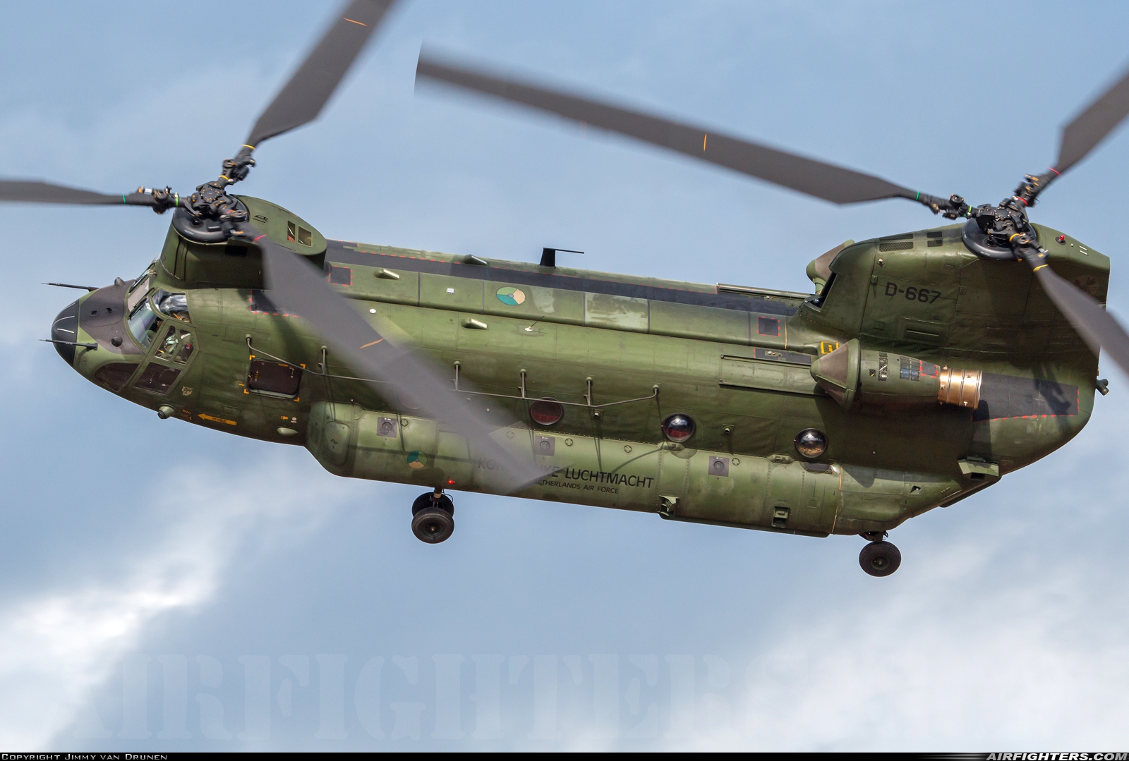 Netherlands - Air Force Boeing Vertol CH-47D Chinook D-667 at Off-Airport - Oirschotse Heide (GLV5), Netherlands