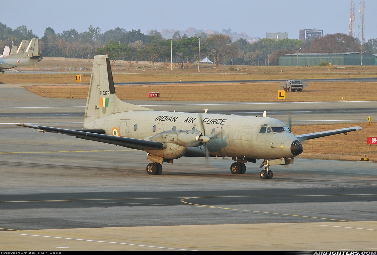 India - Air Force Hawker Siddeley HS-748-247 Andover H2373 at Yelahanka (VOYK), India
