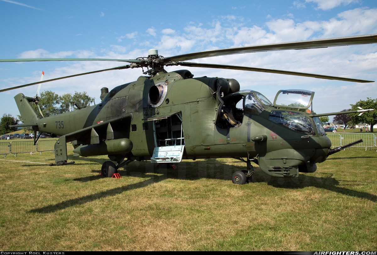 Poland - Army Mil Mi-35 (Mi-24V) 735 at Luxeuil - St. Sauveur (LFSX), France