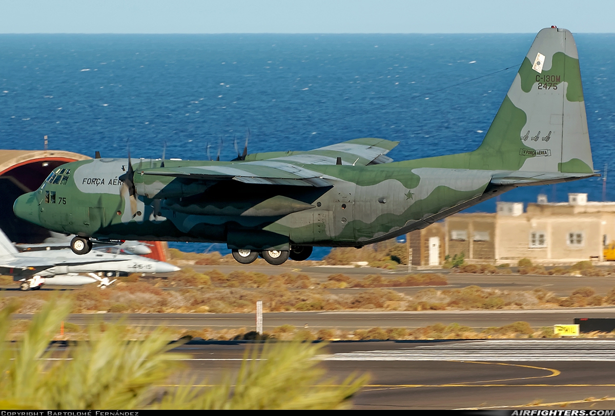 Brazil - Air Force Lockheed C-130M Hercules (L-382) 2475 at Gran Canaria (- Las Palmas / Gando) (LPA / GCLP), Spain