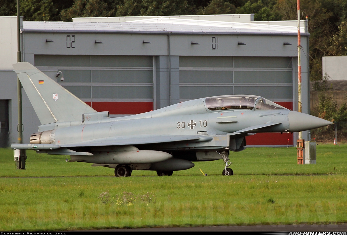 Germany - Air Force Eurofighter EF-2000 Typhoon T 30+10 at Norvenich (ETNN), Germany