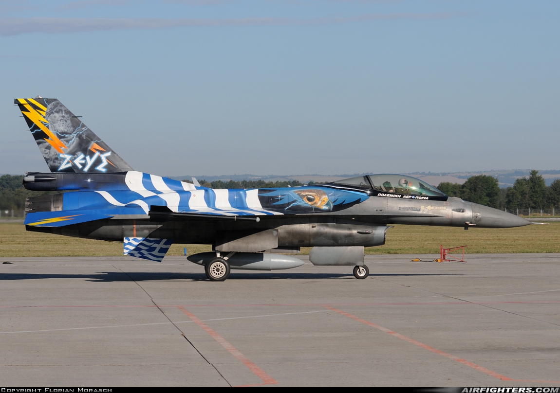 Greece - Air Force General Dynamics F-16C Fighting Falcon 523 at Ostrava - Mosnov (OSR / LKMT), Czech Republic