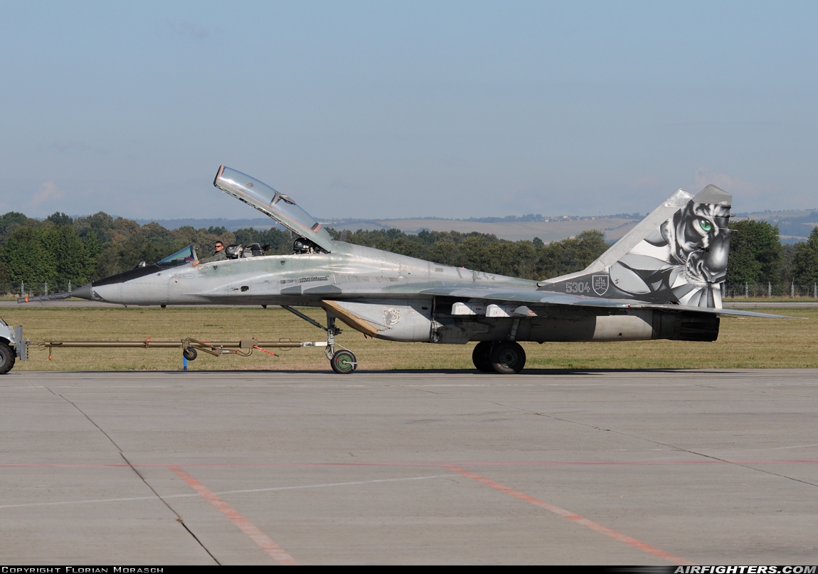 Slovakia - Air Force Mikoyan-Gurevich MiG-29UBS (9.51) 5304 at Ostrava - Mosnov (OSR / LKMT), Czech Republic