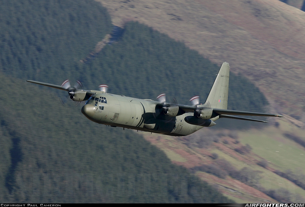 UK - Air Force Lockheed Hercules C3 (C-130K-30 / L-382) XV197 at Off-Airport - Machynlleth Loop Area, UK