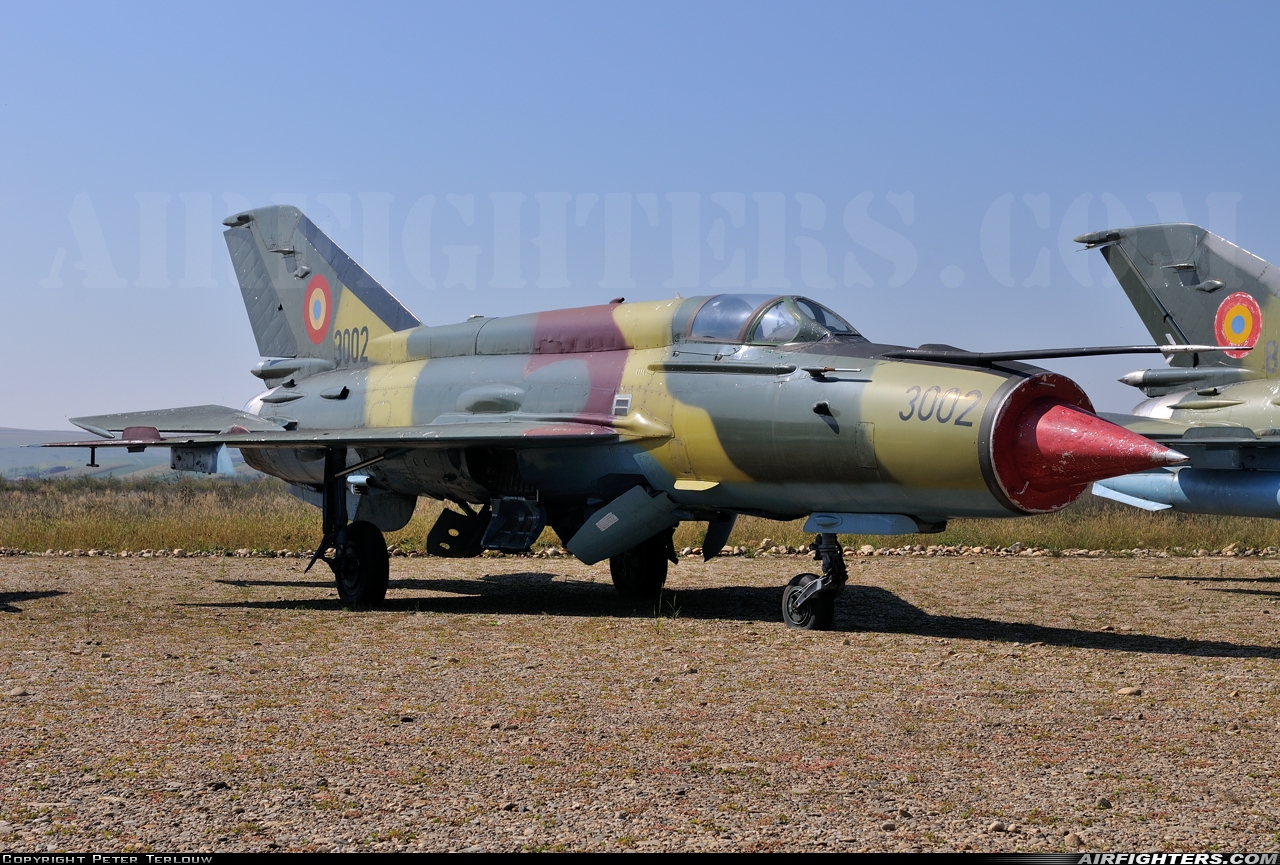 Romania - Air Force Mikoyan-Gurevich MiG-21MF Lancer A 3002 at Campia Turzii (LRCT), Romania