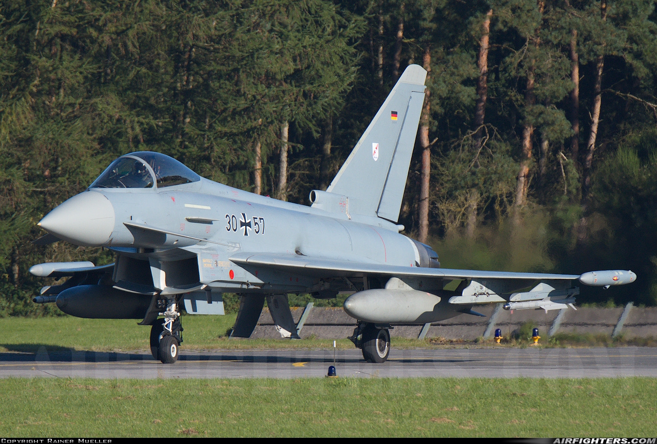 Germany - Air Force Eurofighter EF-2000 Typhoon S 30+57 at Wittmundhafen (Wittmund) (ETNT), Germany