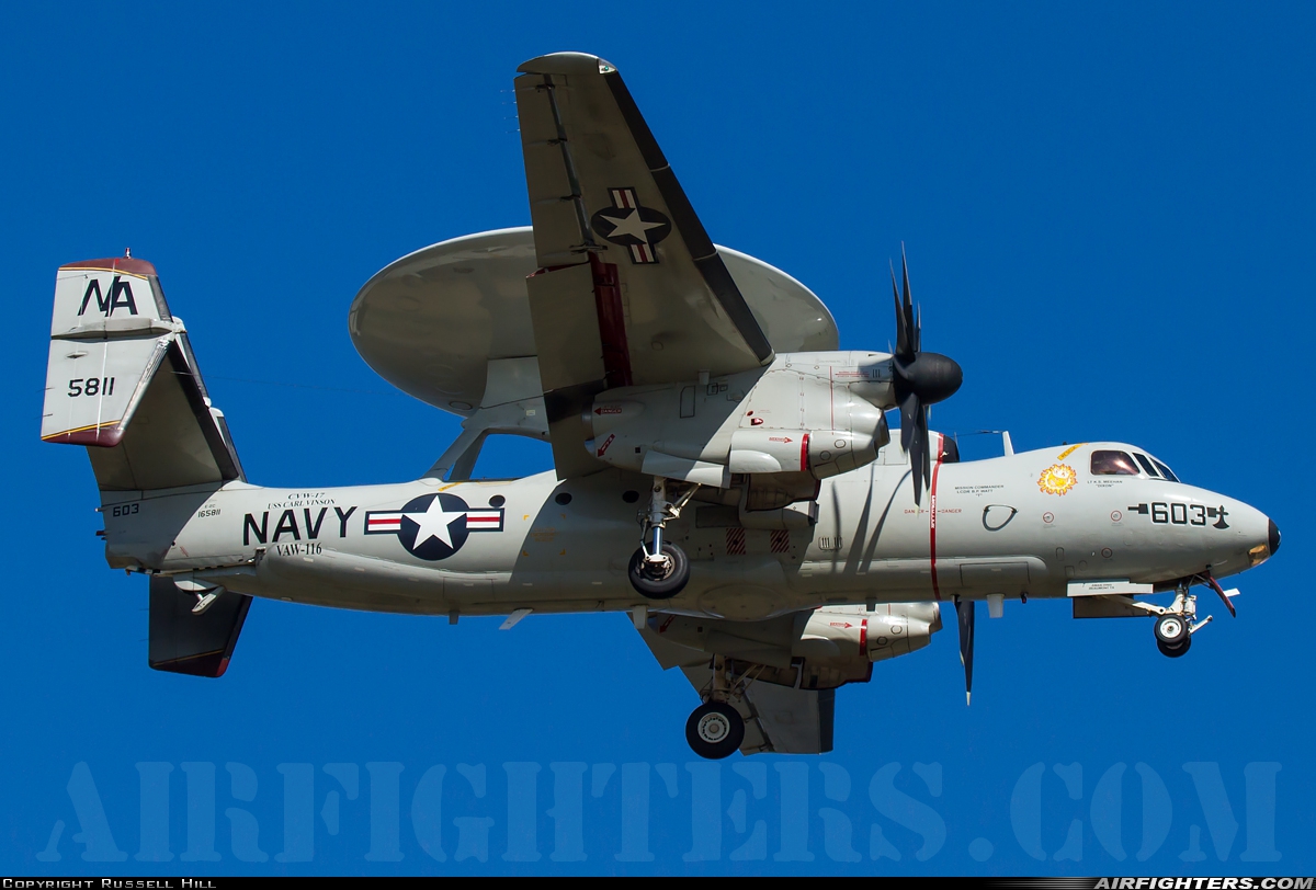 USA - Navy Grumman E-2C Hawkeye 165811 at Portland - Int. (PDX / KPDX), USA
