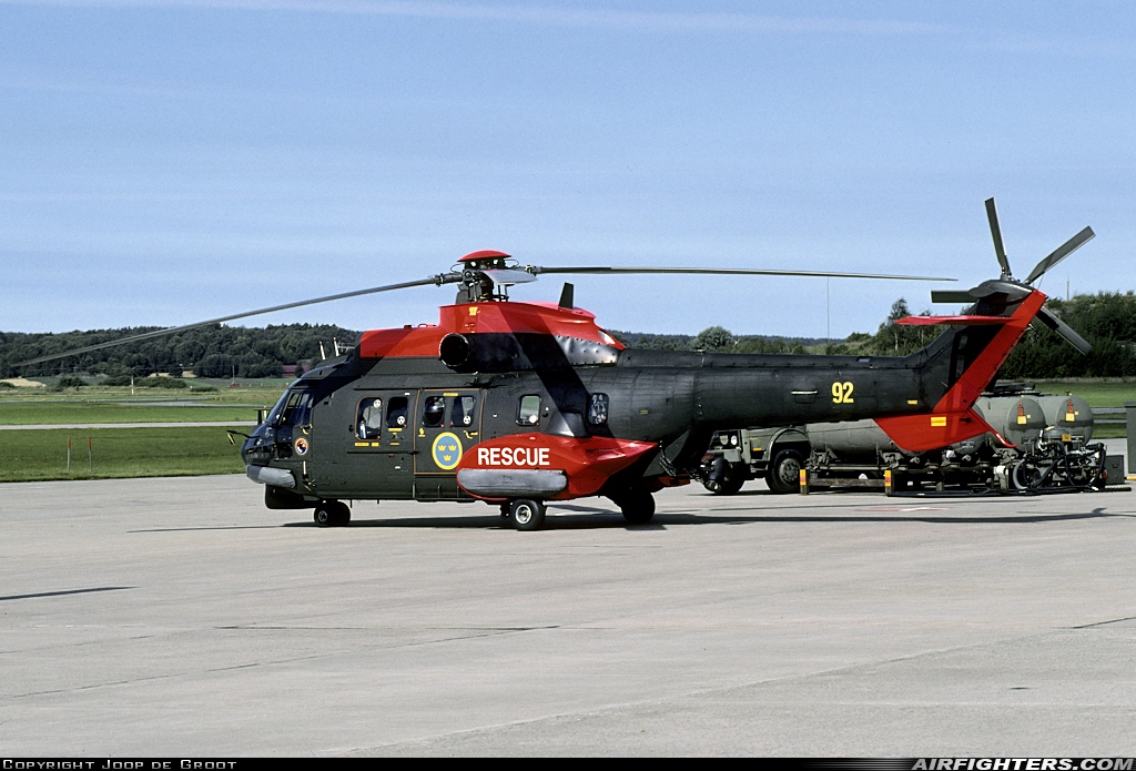 Sweden - Armed Forces Aerospatiale Hkp10 Super Puma (AS-332M1) 10402 at Gothenburg - City (Save) (GSE / ESGP), Sweden