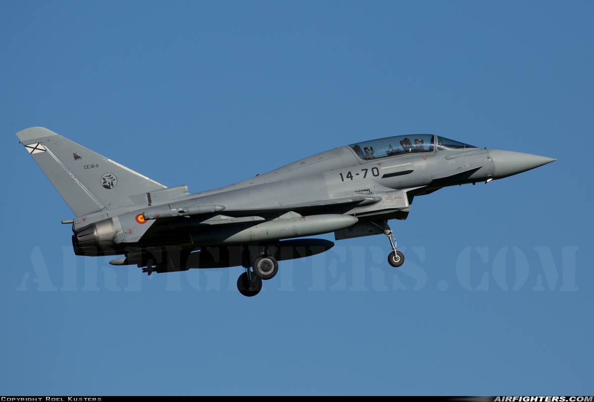 Spain - Air Force Eurofighter CE-16 Typhoon (EF-2000T) CE.16-11 at Norvenich (ETNN), Germany