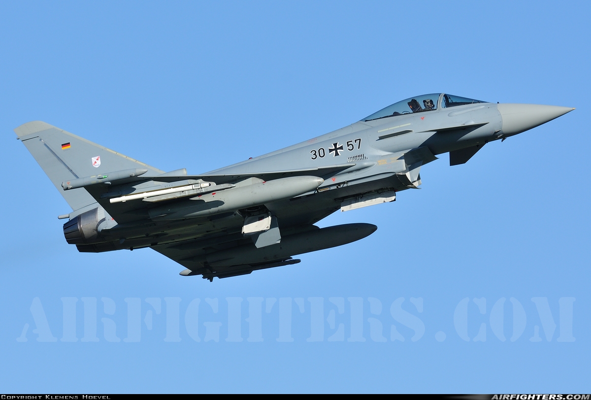 Germany - Air Force Eurofighter EF-2000 Typhoon S 30+57 at Wittmundhafen (Wittmund) (ETNT), Germany