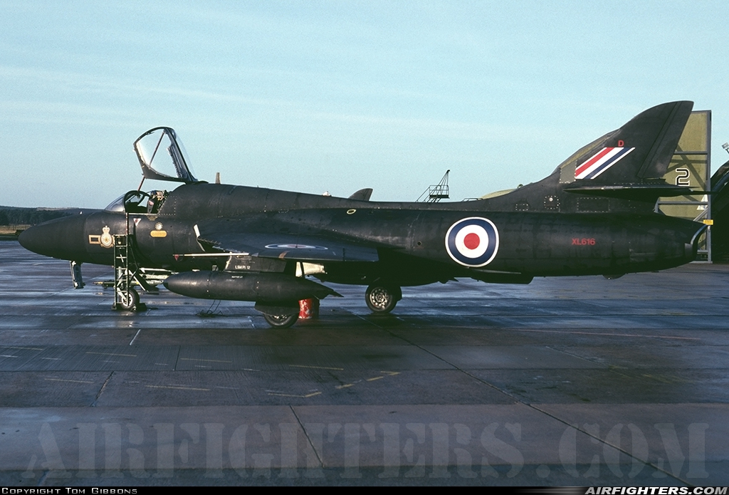UK - Air Force Hawker Hunter T7A XL616 at Lossiemouth (LMO / EGQS), UK