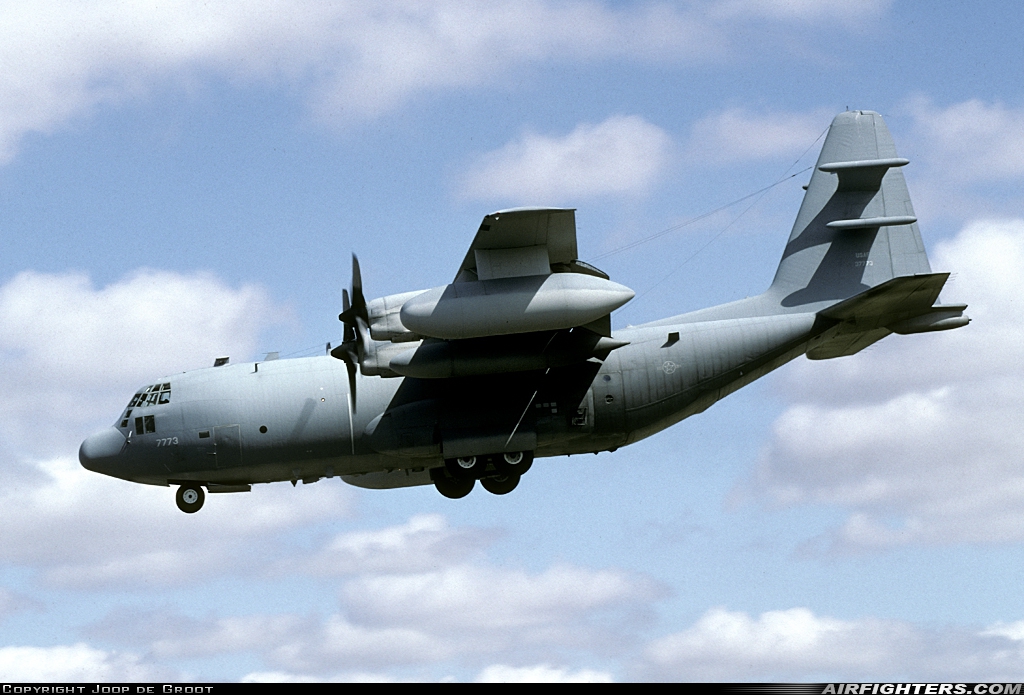 USA - Air Force Lockheed EC-130E(RR) Hercules (L-382) 63-7773 at Fairford (FFD / EGVA), UK