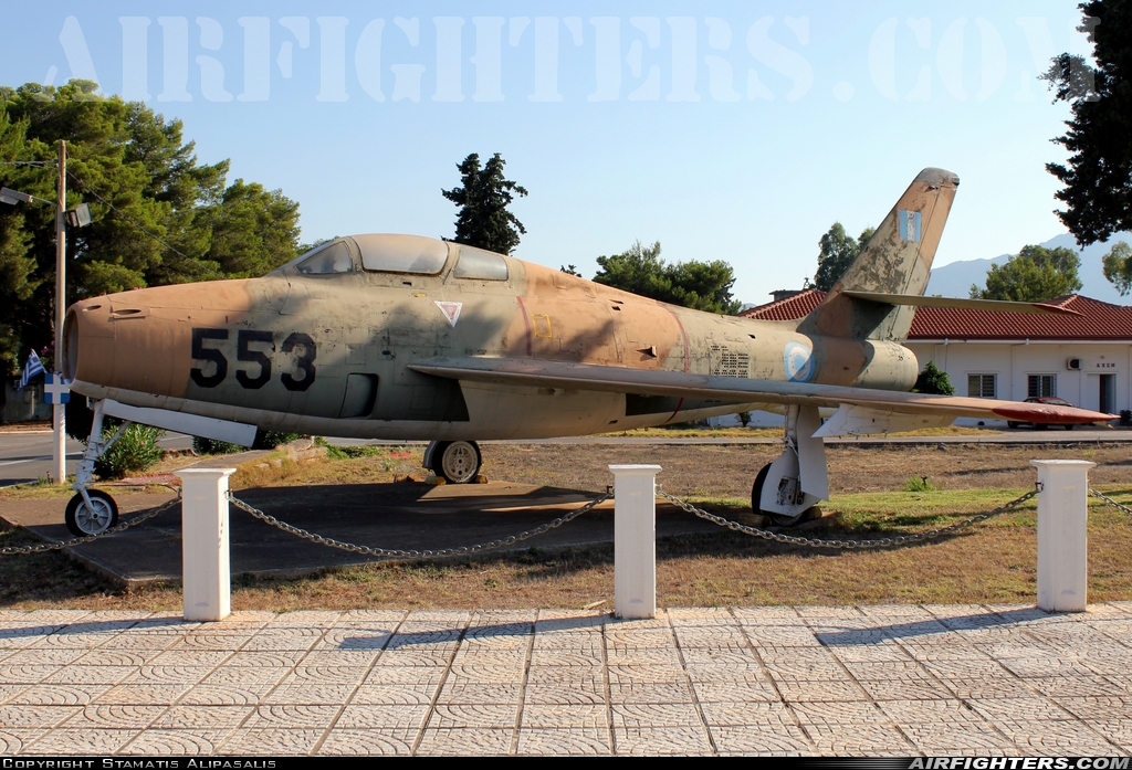 Greece - Air Force Republic F-84F Thunderstreak 26554 at Chania - Souda (CHQ / LGSA), Greece