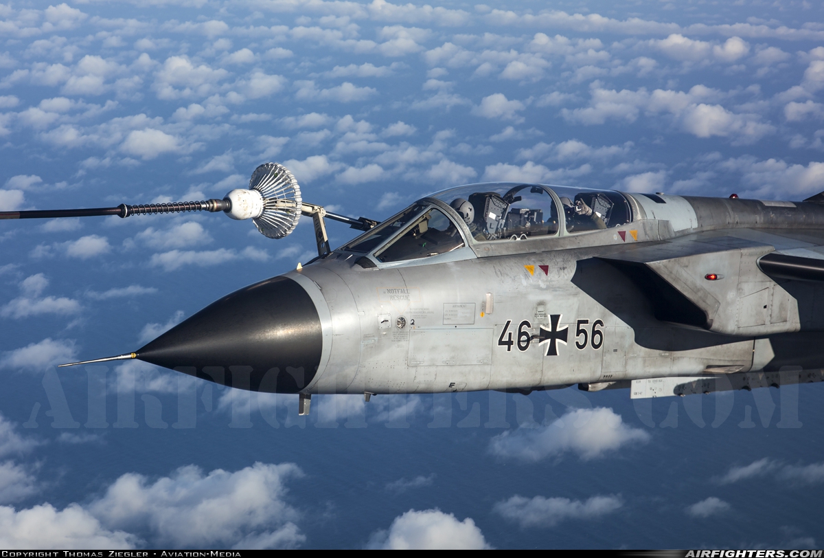 Germany - Air Force Panavia Tornado ECR 46+56 at North Sea, International Airspace