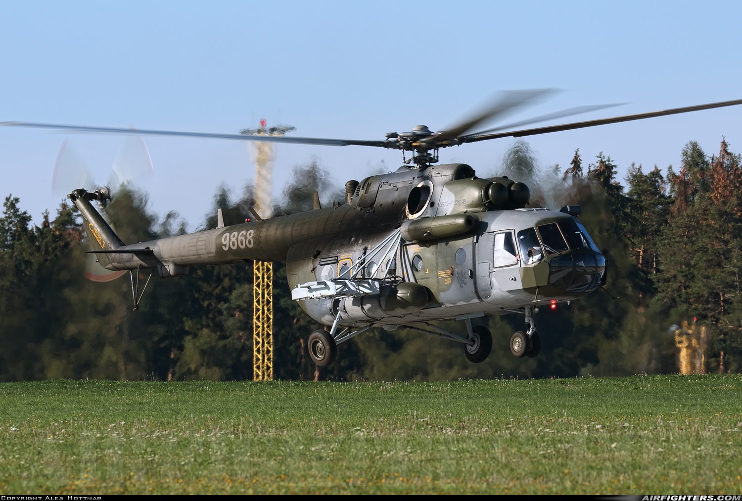 Czech Republic - Air Force Mil Mi-171Sh 9868 at Namest nad Oslavou (LKNA), Czech Republic