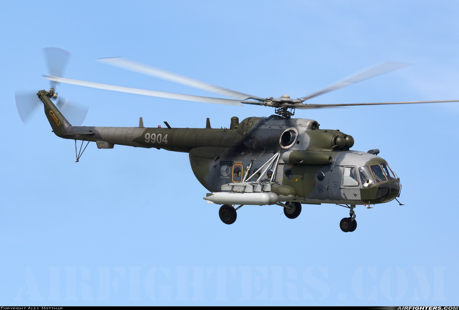 Czech Republic - Air Force Mil Mi-171Sh 9904 at Namest nad Oslavou (LKNA), Czech Republic