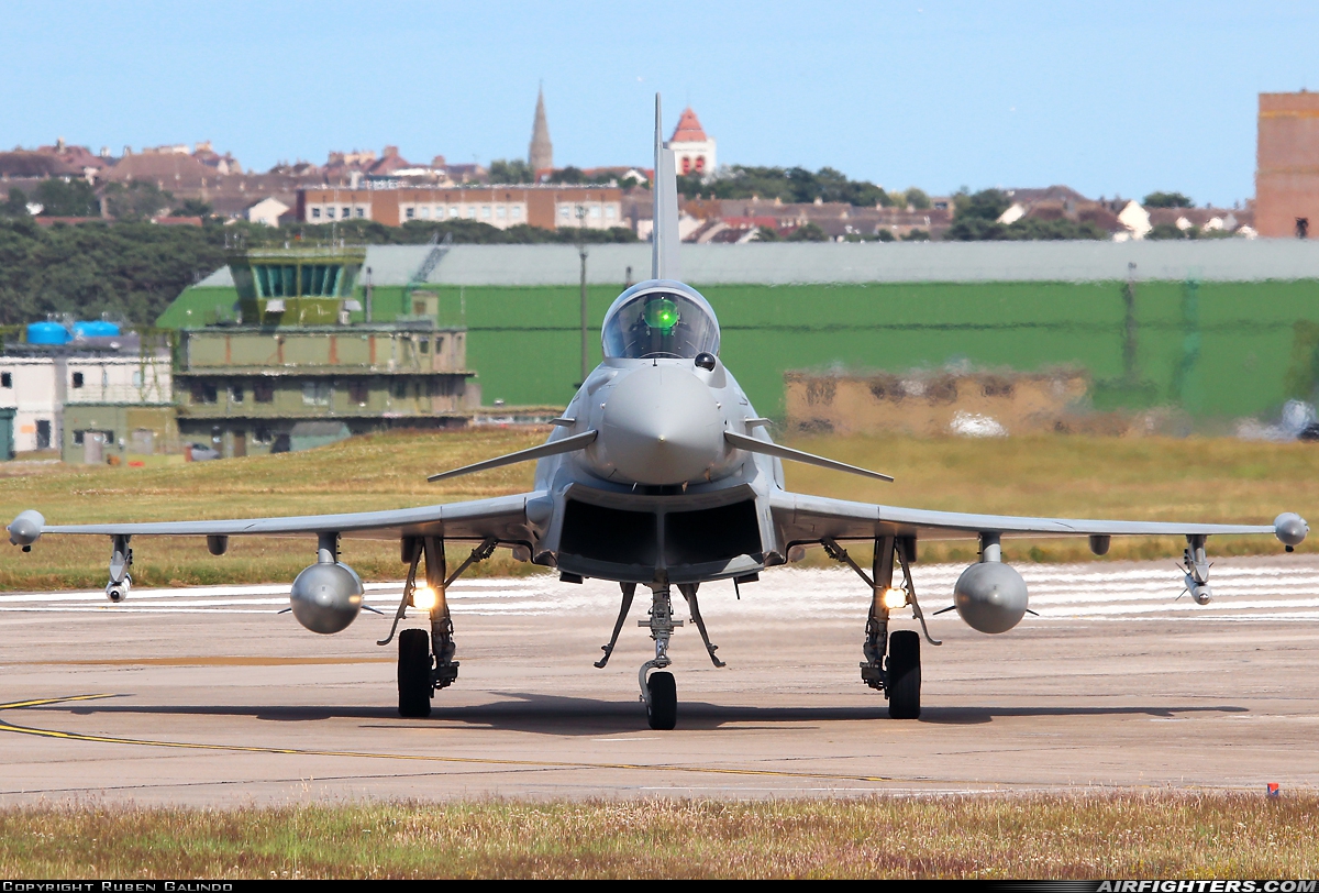UK - Air Force Eurofighter Typhoon FGR4 ZK334 at Lossiemouth (LMO / EGQS), UK
