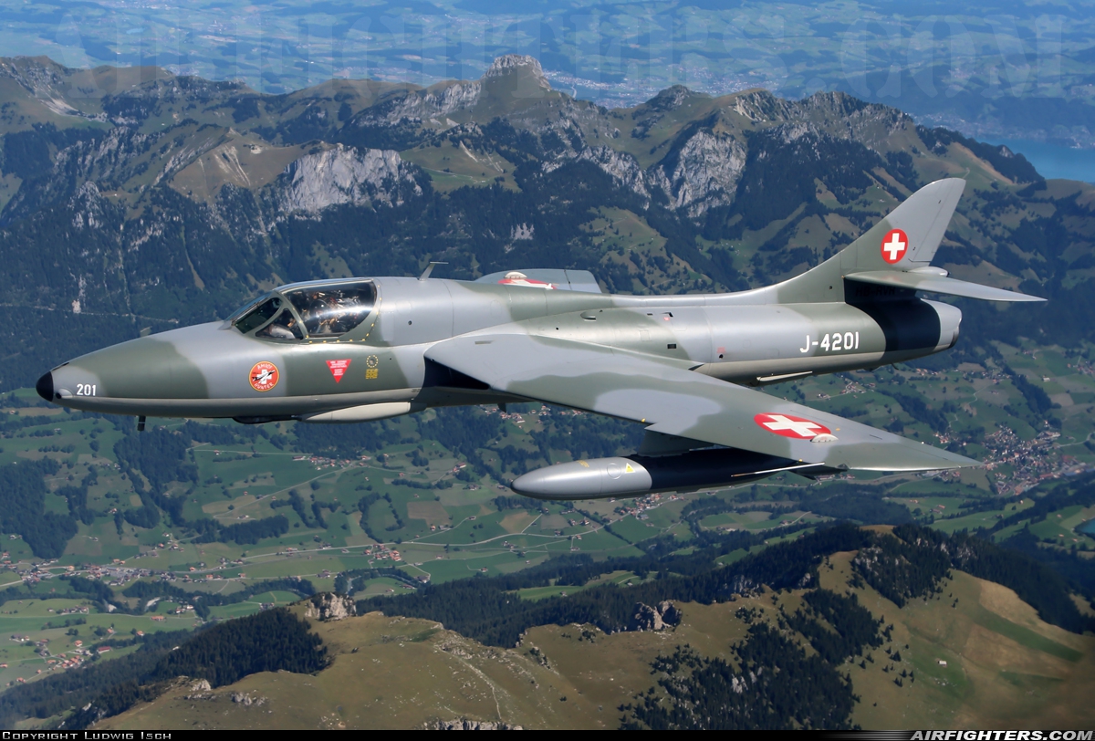 Private - Amici del Hunter Hawker Hunter T68 HB-RVR at In Flight, Switzerland