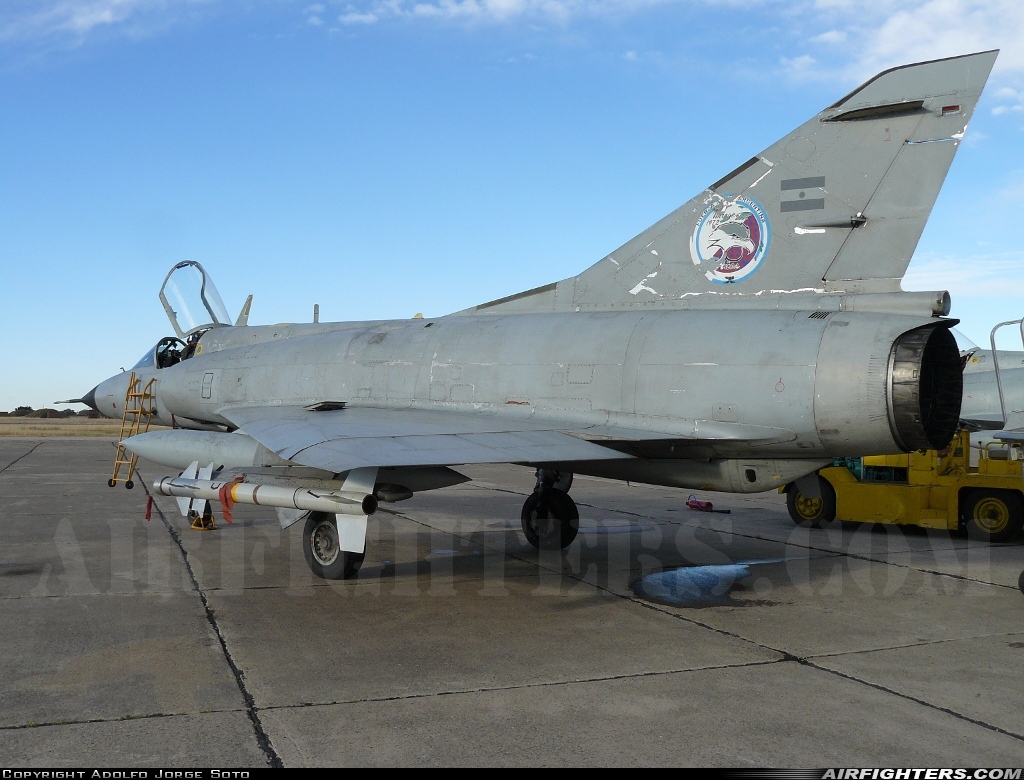 Argentina - Air Force Dassault Mirage IIIEA I-018 at Bahia Blanca - Comandante Espora (BHI - SAZB), Argentina