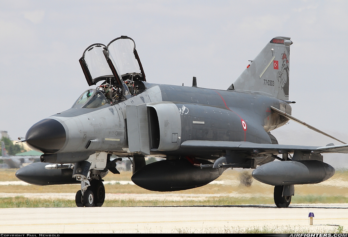 Türkiye - Air Force McDonnell Douglas F-4E-2020 Terminator 77-0303 at Konya (KYA / LTAN), Türkiye