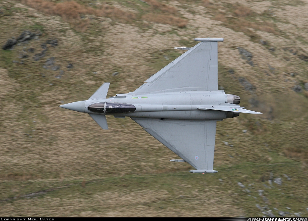 UK - Air Force Eurofighter Typhoon F2 ZJ923 at Off-Airport - Machynlleth Loop Area, UK