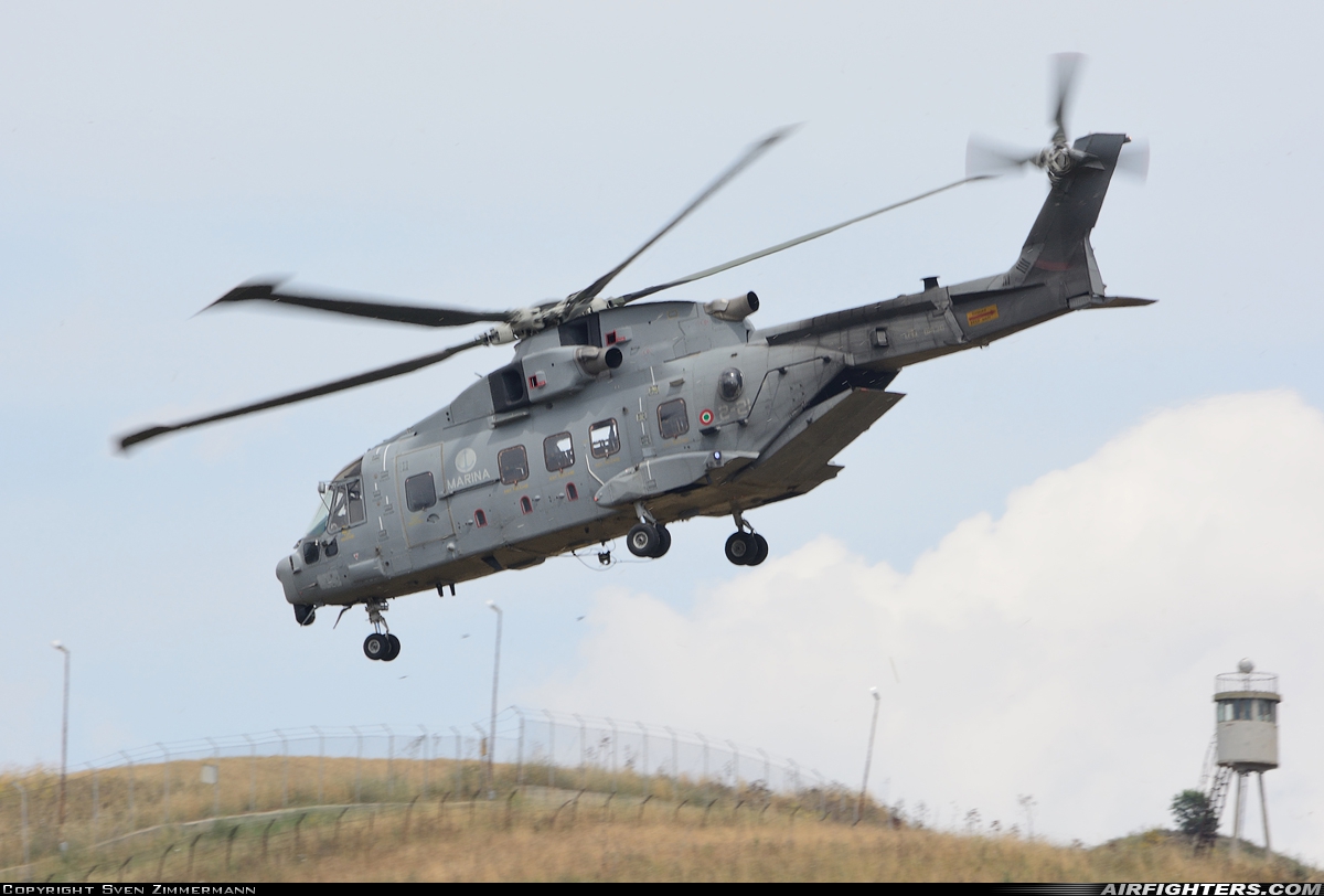 Italy - Navy AgustaWestland AW101 Mk410 MM81636 at Off-Airport - Tarquinia, Italy
