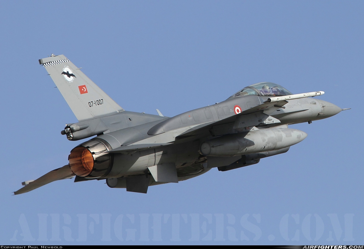 Türkiye - Air Force General Dynamics F-16C Fighting Falcon 07-1007 at Konya (KYA / LTAN), Türkiye