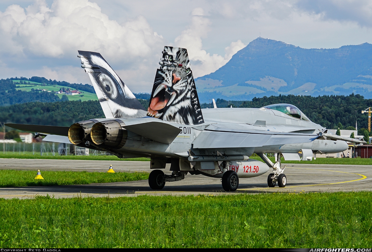 Switzerland - Air Force McDonnell Douglas F/A-18C Hornet J-5011 at Emmen (EML / LSME), Switzerland