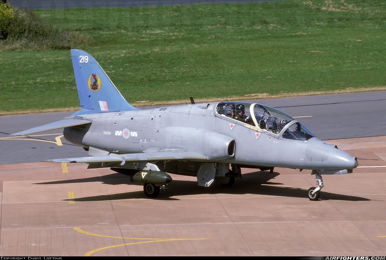 UK - Air Force British Aerospace Hawk T.1A XX219 at Chivenor (EGDC), UK