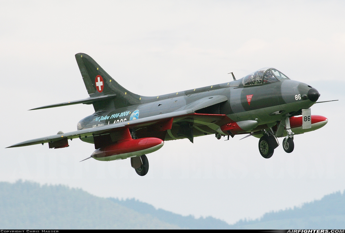 Private - Air Vampires SA Hawker Hunter F58 HB-RVU at Zeltweg (LOXZ), Austria