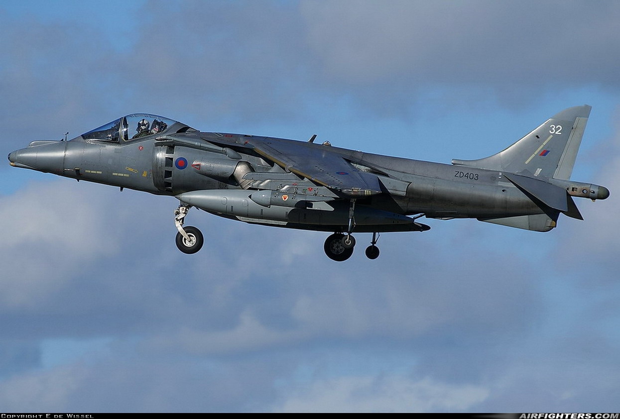 UK - Air Force British Aerospace Harrier GR.7 ZD403 at Cottesmore (Oakham) (OKH / EGXJ), UK