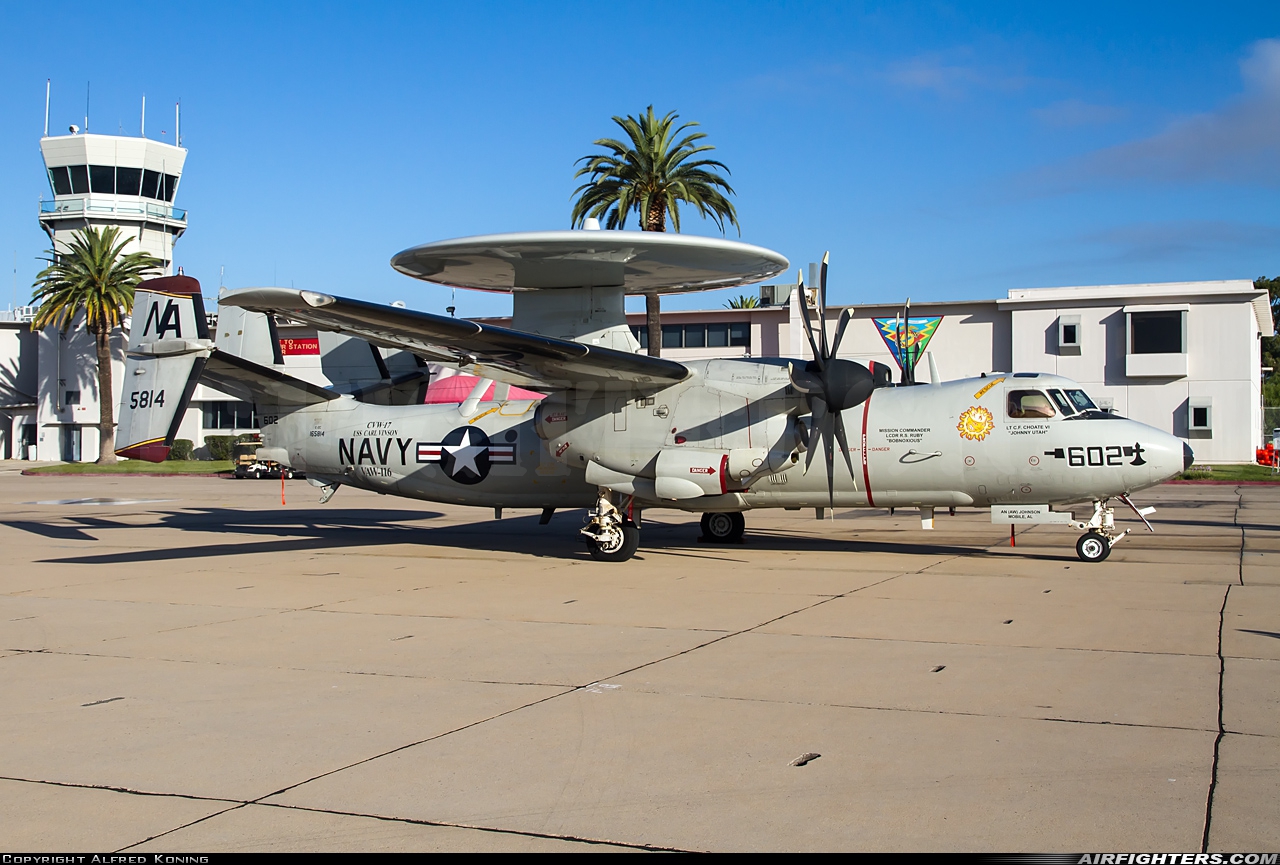 USA - Navy Grumman E-2C II Hawkeye 165814 at San Diego - Miramar MCAS (NAS) / Mitscher Field (NKX / KNKX), USA