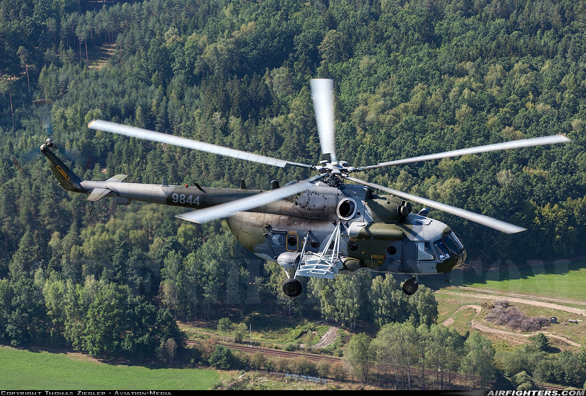 Czech Republic - Air Force Mil Mi-171Sh 9844 at In Flight, Czech Republic