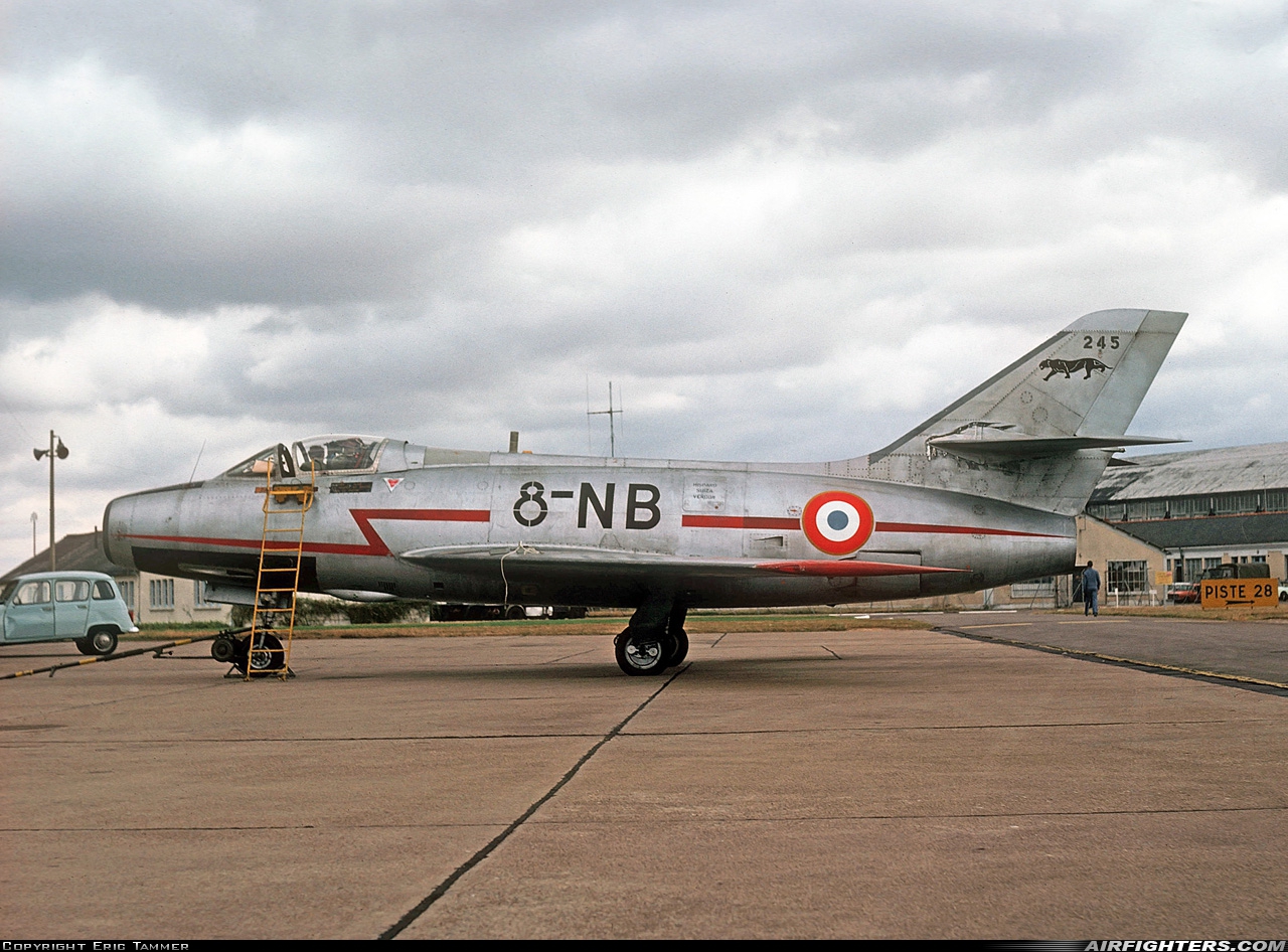 France - Air Force Dassault Mystere IVA 245 at Chateaudun (LFOC), France