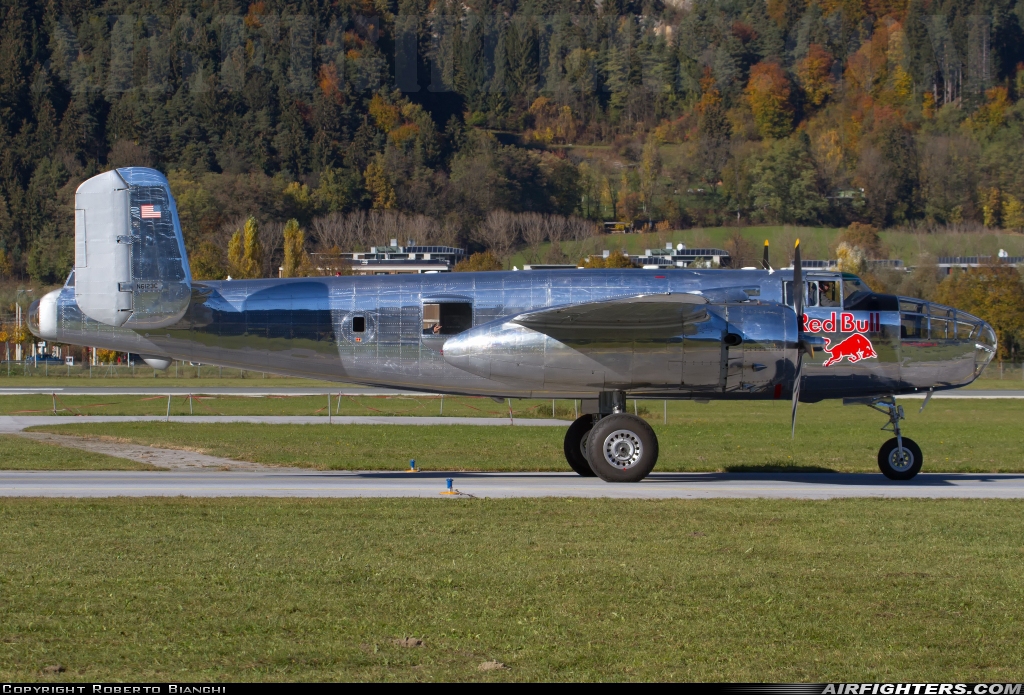 Private - Red Bull North American B-25J Mitchell N6123C at Innsbruck - Kranebitten (INN / LOWI), Austria