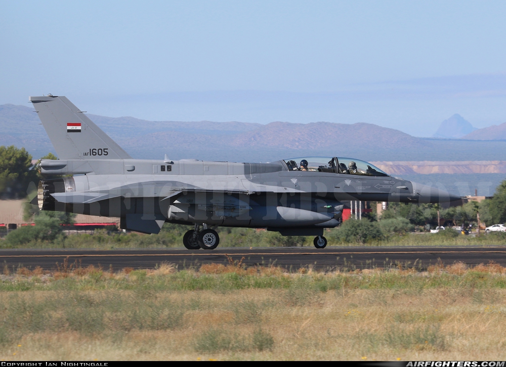 Iraq - Air Force General Dynamics F-16D Fighting Falcon 1605 at Tucson - Int. (TUS / KTUS), USA